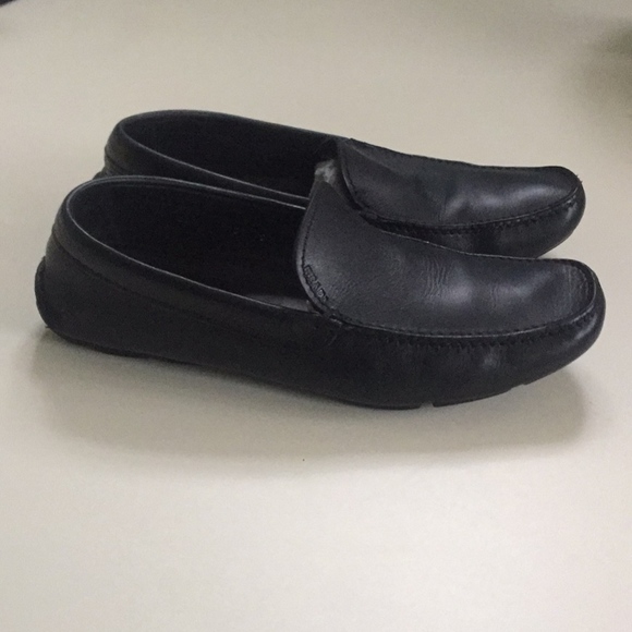 Black Leather Prada Shoes Men main image 7